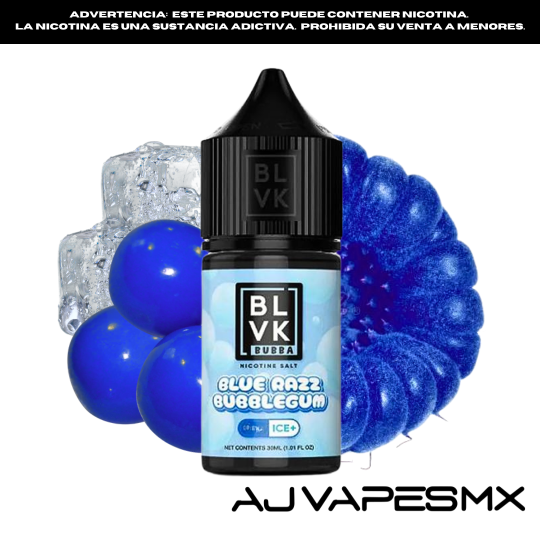 Blue Razz Bubblegum Ice NicSalt 30ml | BLVK BUBBA SERIES