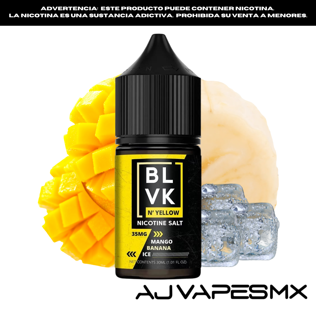 Mango Banana Ice 30ml NicSalt | BLVK N'YELLOW