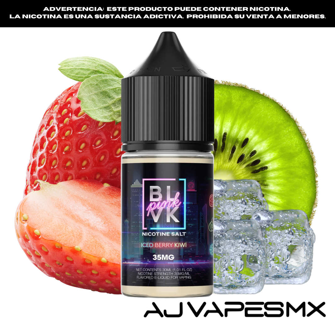 Strawberry Kiwi Ice 30ml NicSalt | BLVK PINK
