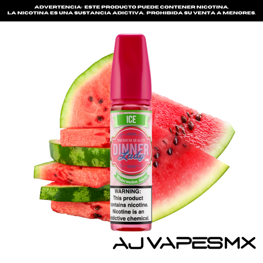 Watermelon Slices Ice 60ml | DINNER LADY - AJ Vapes Mx - 0mg