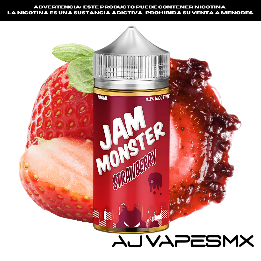 Jam Monster Strawberry Jam 100ml | JAM MONSTER