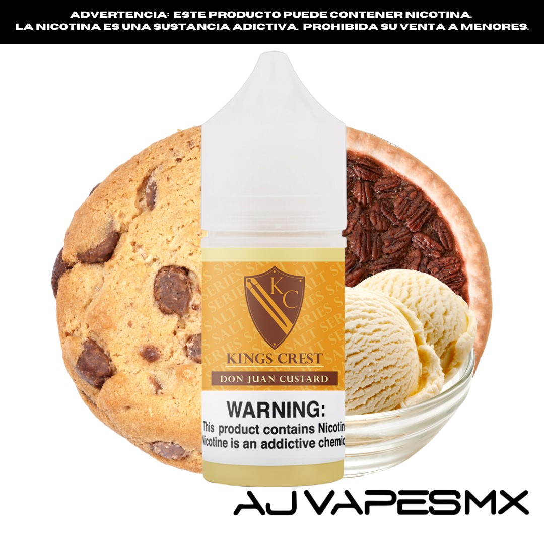 Don Juan Custard 30ml NicSalt | KINGS CREST