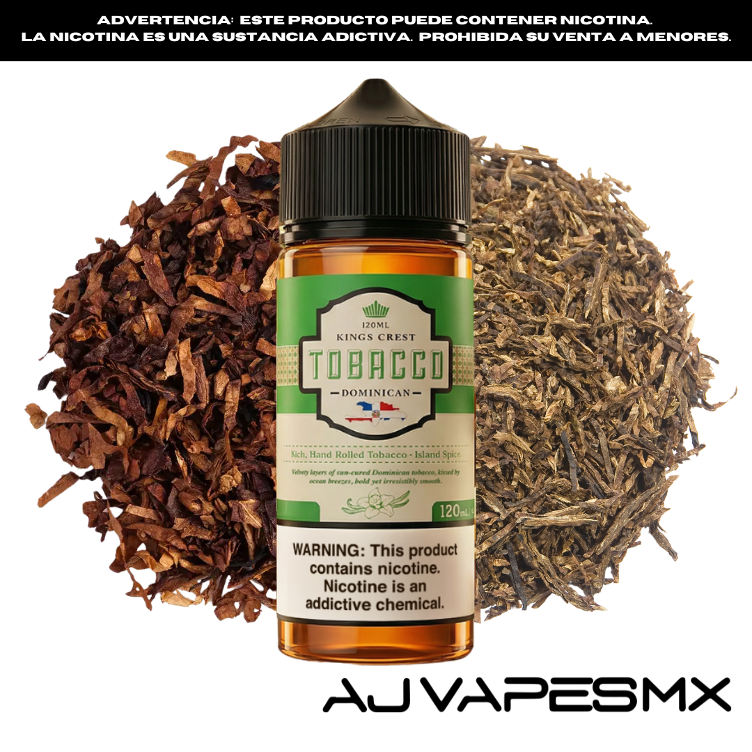 Tobacco Dominican 120ml | KINGS CREST