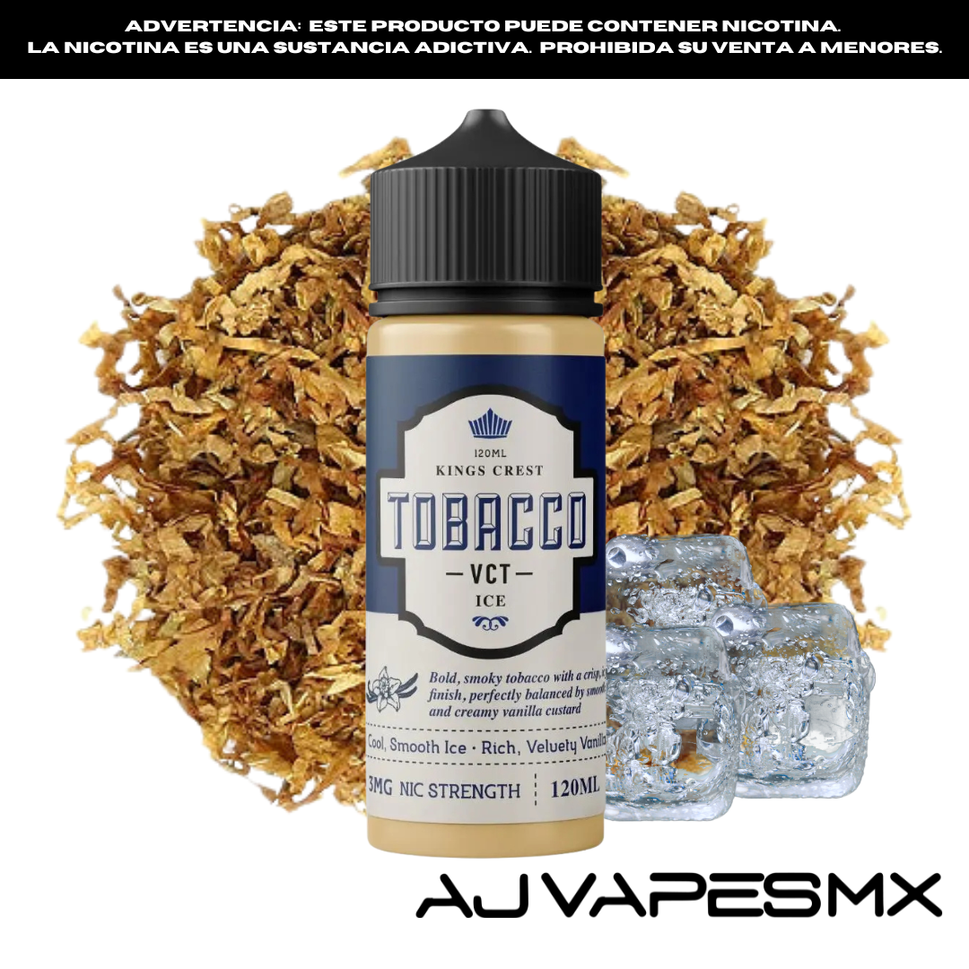 Tobacco VCT Ice 120ml | KINGS CREST