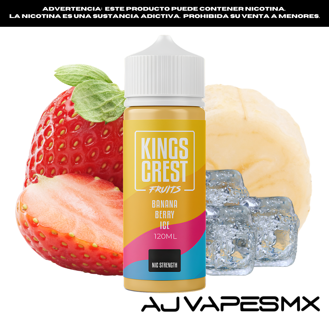 Banana Berry Ice 120ml | KINGS CREST FRUITS