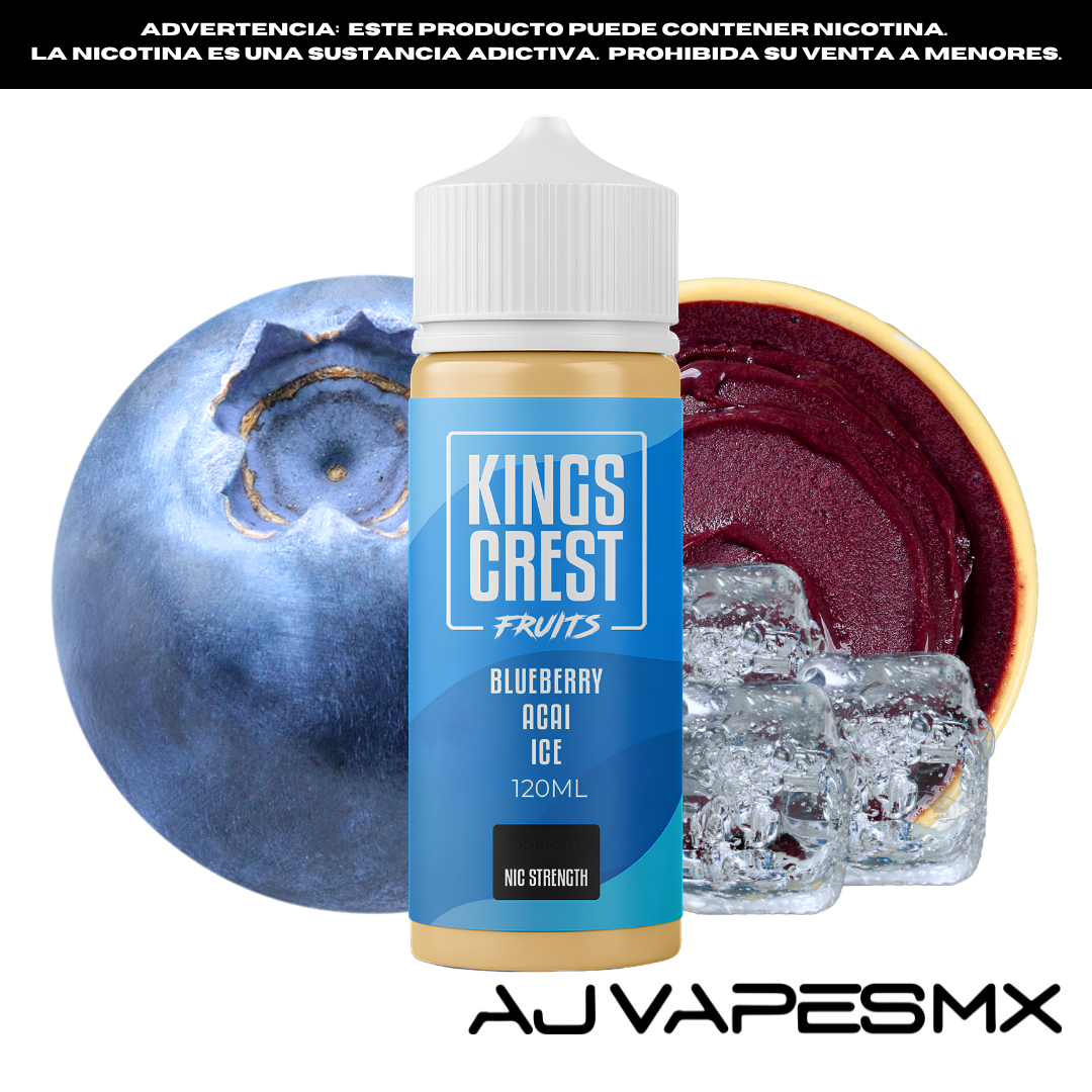 Blueberry Acai Ice 120ml | KINGS CREST FRUITS
