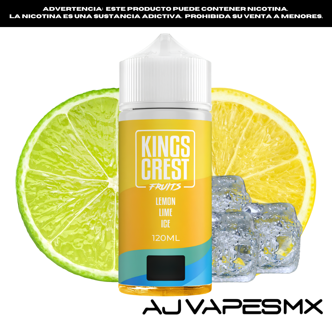 Lemon Lime Ice 120ml | KINGS CREST FRUITS