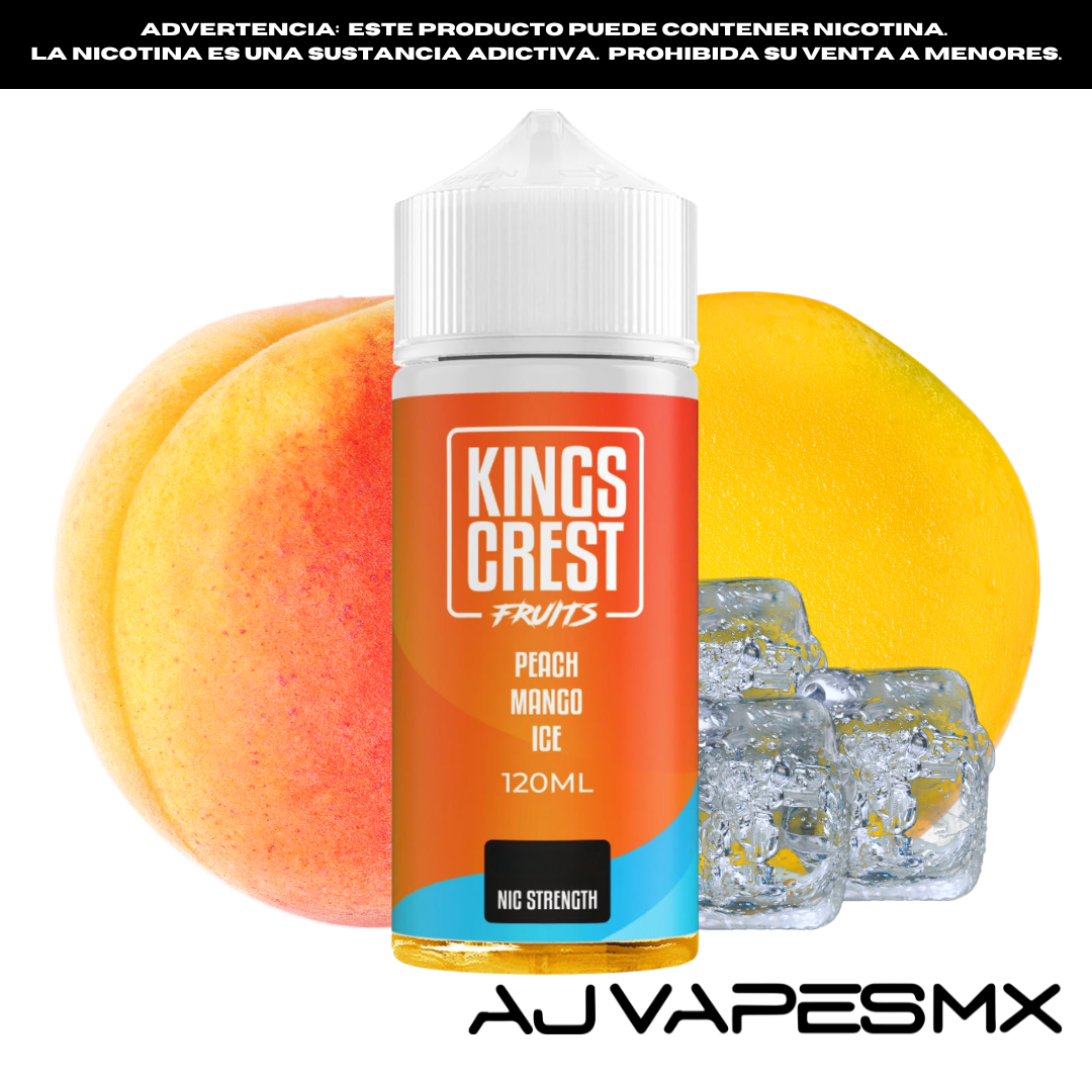 Peach Mango Ice 120ml | KINGS CREST FRUITS