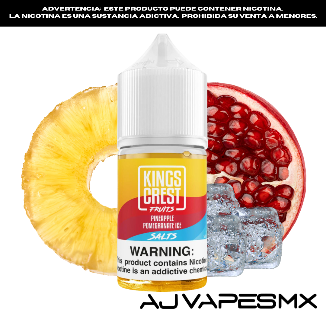 Pineapple Pomegranate Ice 30ml NicSalt | KINGS CREST FRUITS