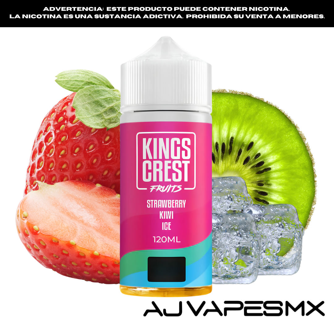 Strawberry Kiwi Ice 120ml | KINGS CREST FRUITS
