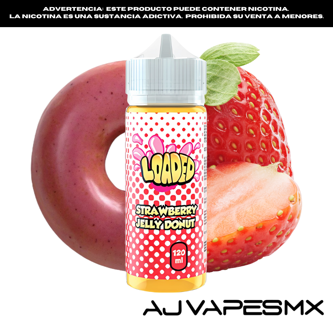 Strawberry Jelly Donut 120ml | LOADED