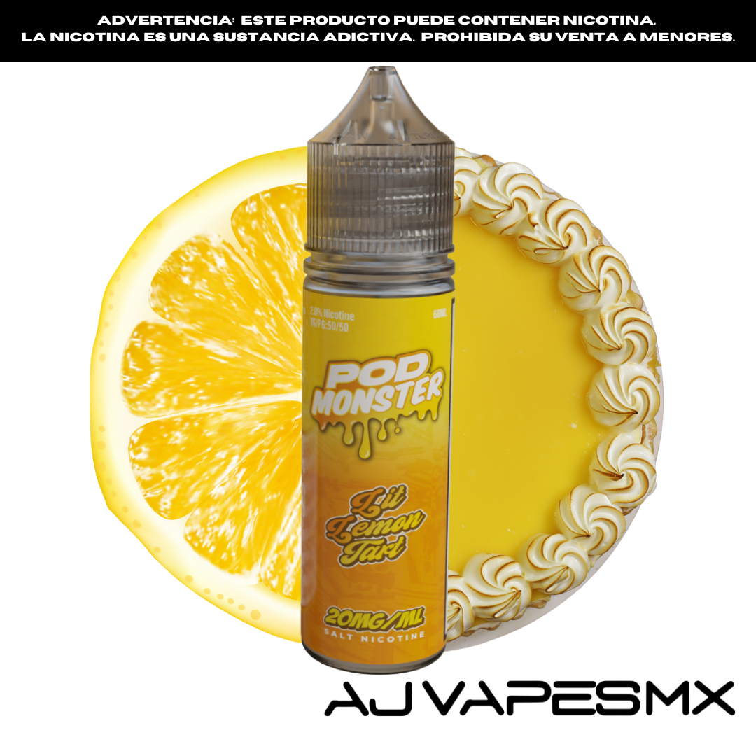 Lit Lemon Tart 60ml NicSalt | POD MONSTER