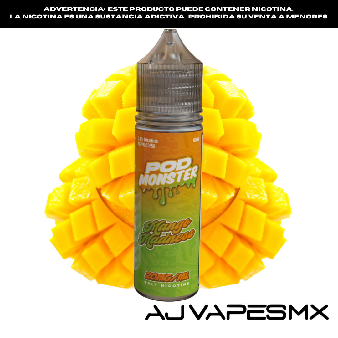Mango Madness 60ml NicSalt | POD MONSTER
