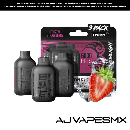 Tyson Mini 3-Pack Disposable 6,000 Puffs | TYSON