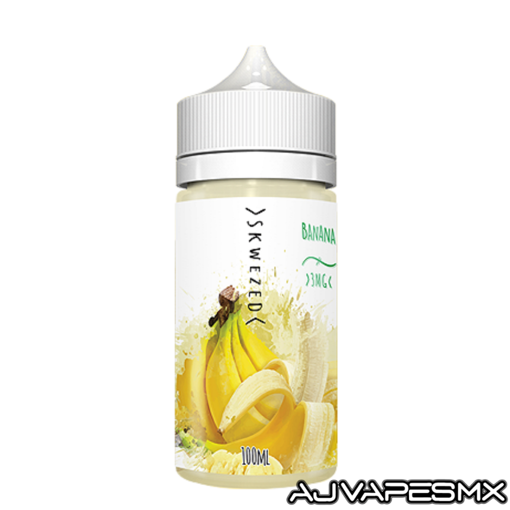 Banana 100ml | SKWEZED - AJ Vapes Mx - 0mg