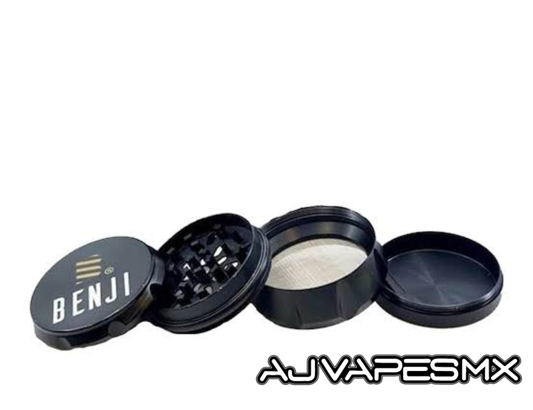 Grinder Aluminio & Booklet | BENJI - AJ Vapes Mx -