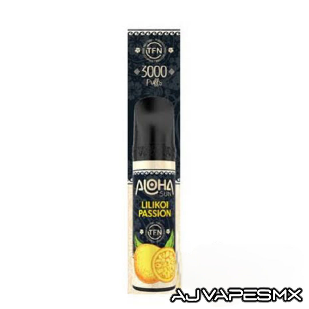 Aloha Sun Disposable (3000puffs) | ALOHA - AJ Vapes Mx - Lilikoi Passion