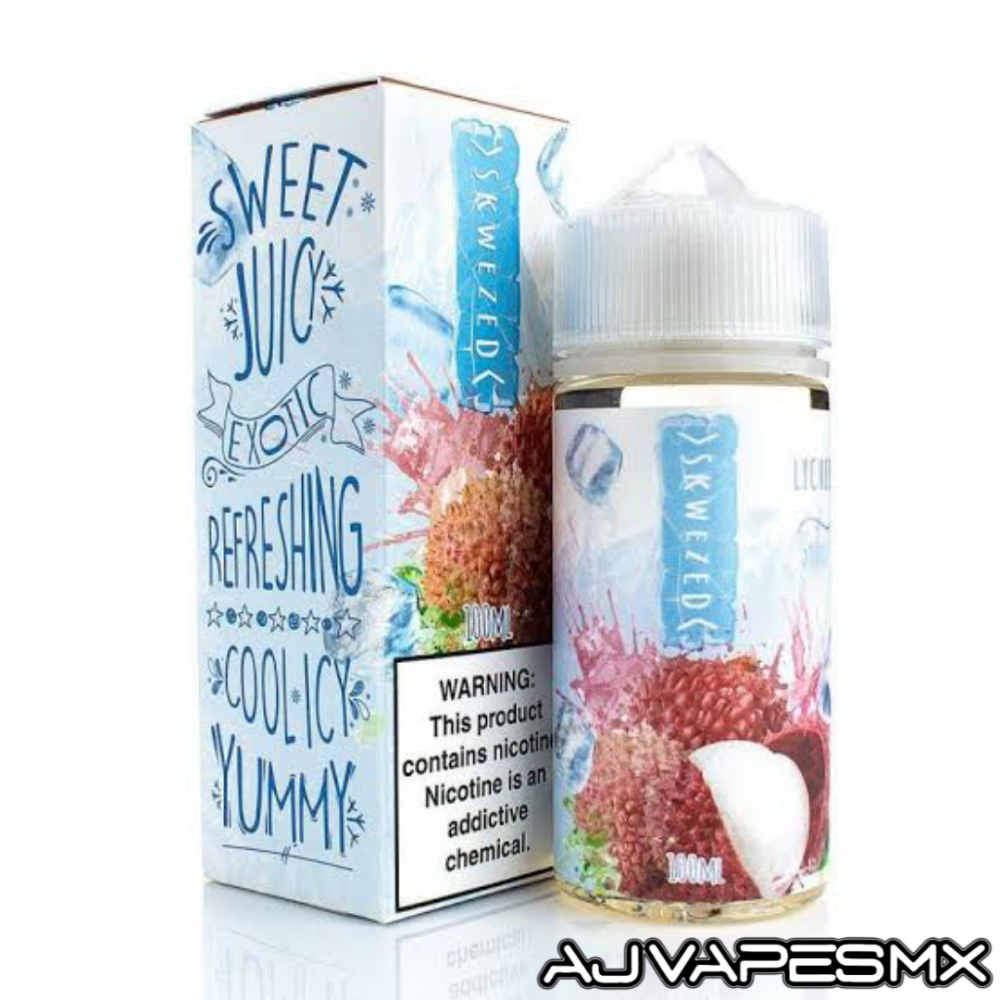 Lychee Ice 100ml | SKWEZED - AJ Vapes Mx - 0mg