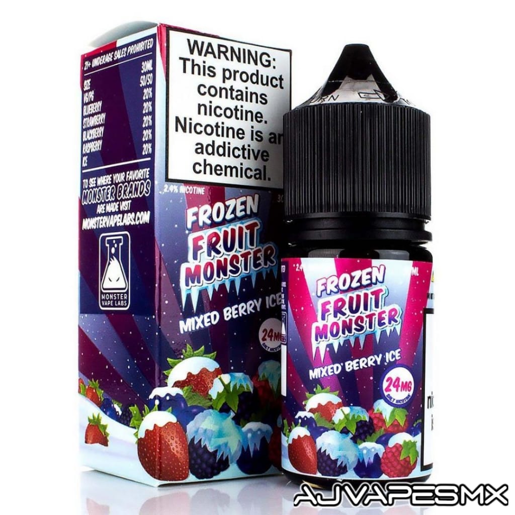 Mixed Berry Ice NicSalt 30ml | FROZEN FRUIT MONSTER - AJ Vapes Mx -
