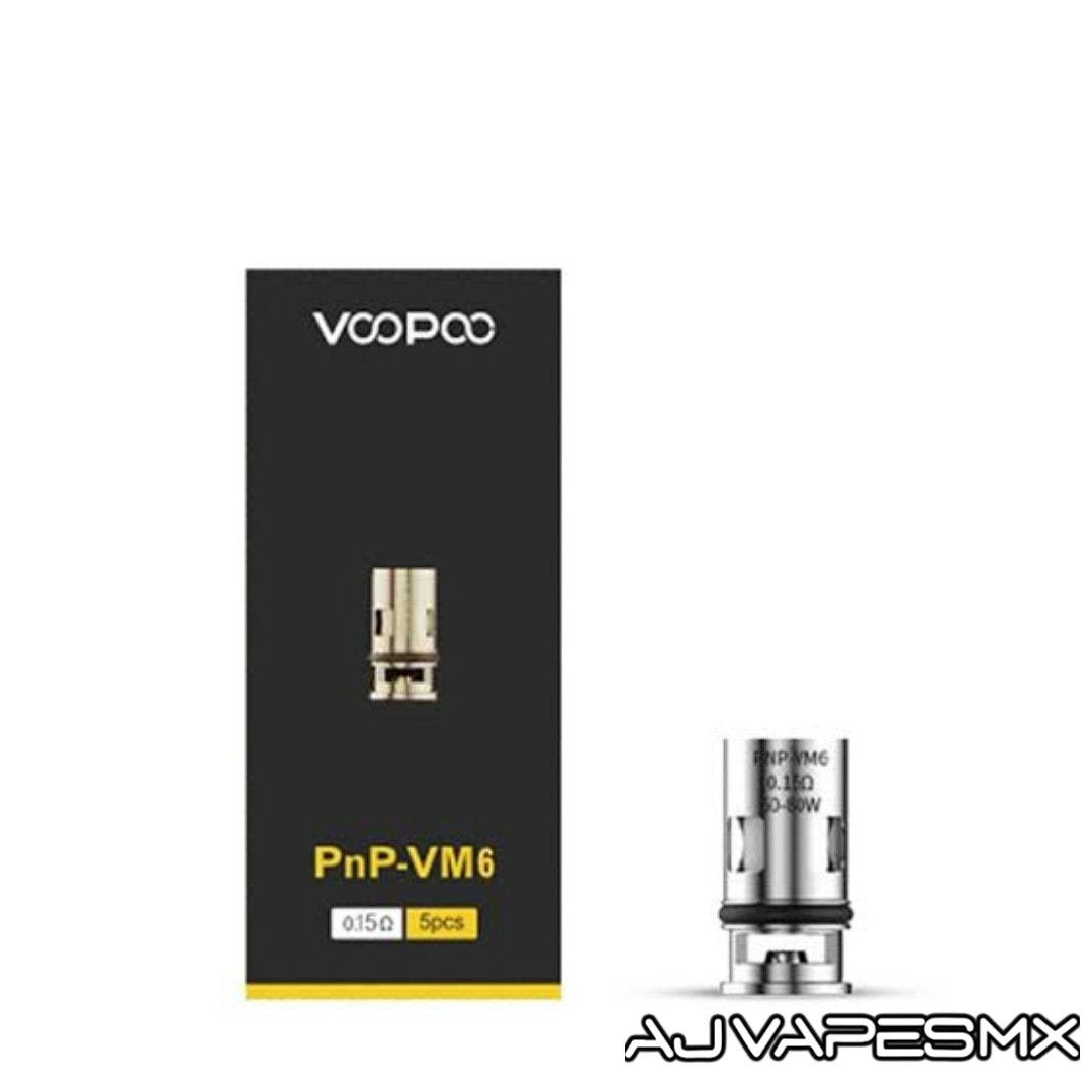 Resistencias PNP-VM6 (1pz) | VOOPOO - AJ Vapes Mx -