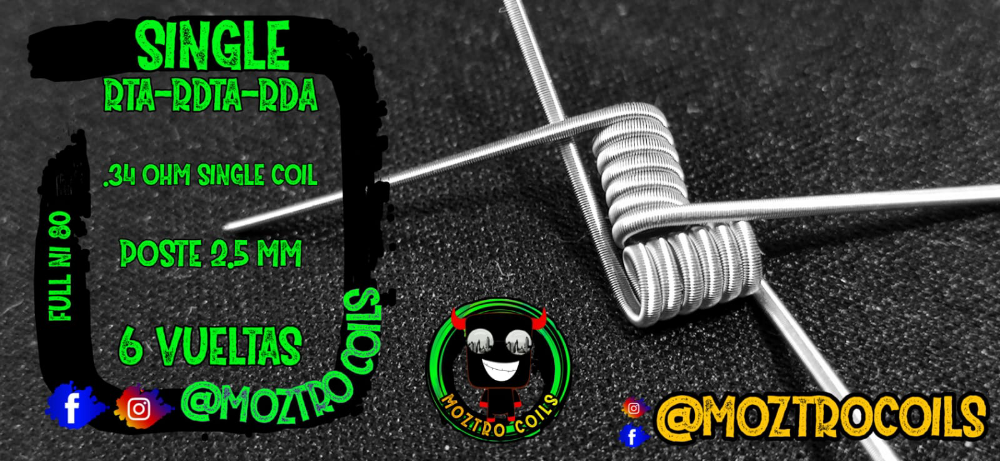 Single Coil | MOZTRO COILS - AJ Vapes Mx -