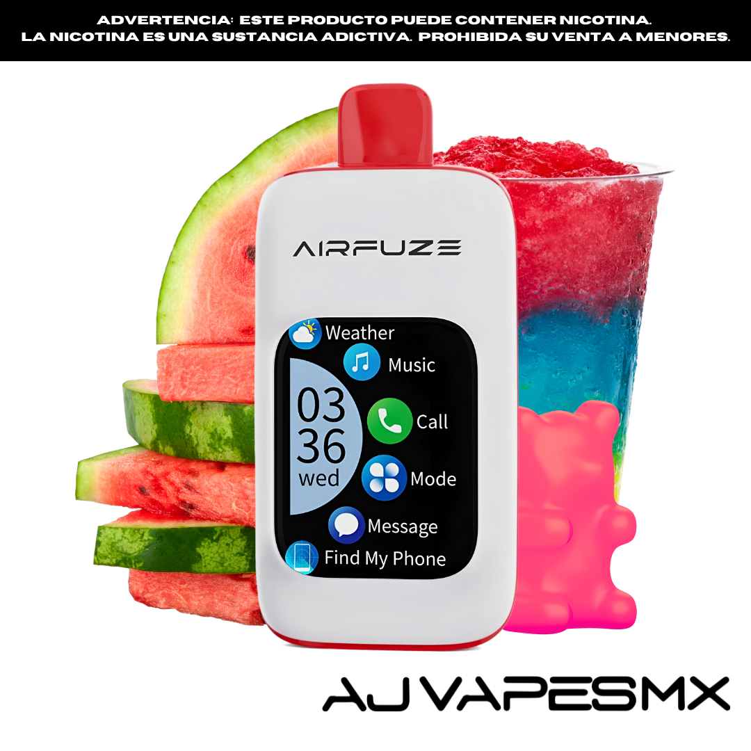 Airfuze Smart Disposable 30,000 Puffs | AIRFUZE AJ Vapes Mx Airfuze Smart Disposable 30,000 Puffs | AIRFUZE AJ Vapes Mx