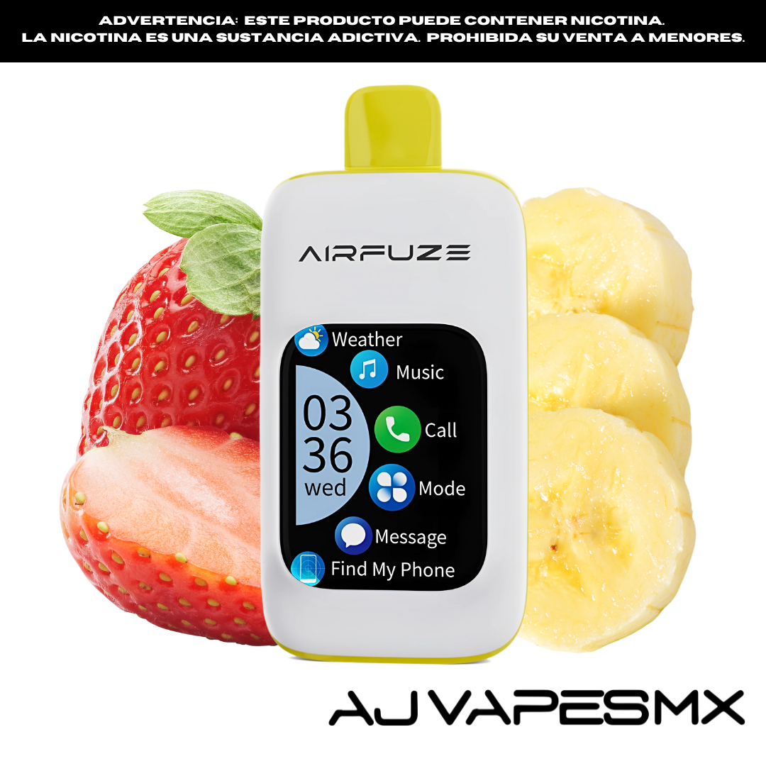 Airfuze Smart Disposable 30,000 Puffs | AIRFUZE AJ Vapes Mx Airfuze Smart Disposable 30,000 Puffs | AIRFUZE AJ Vapes Mx