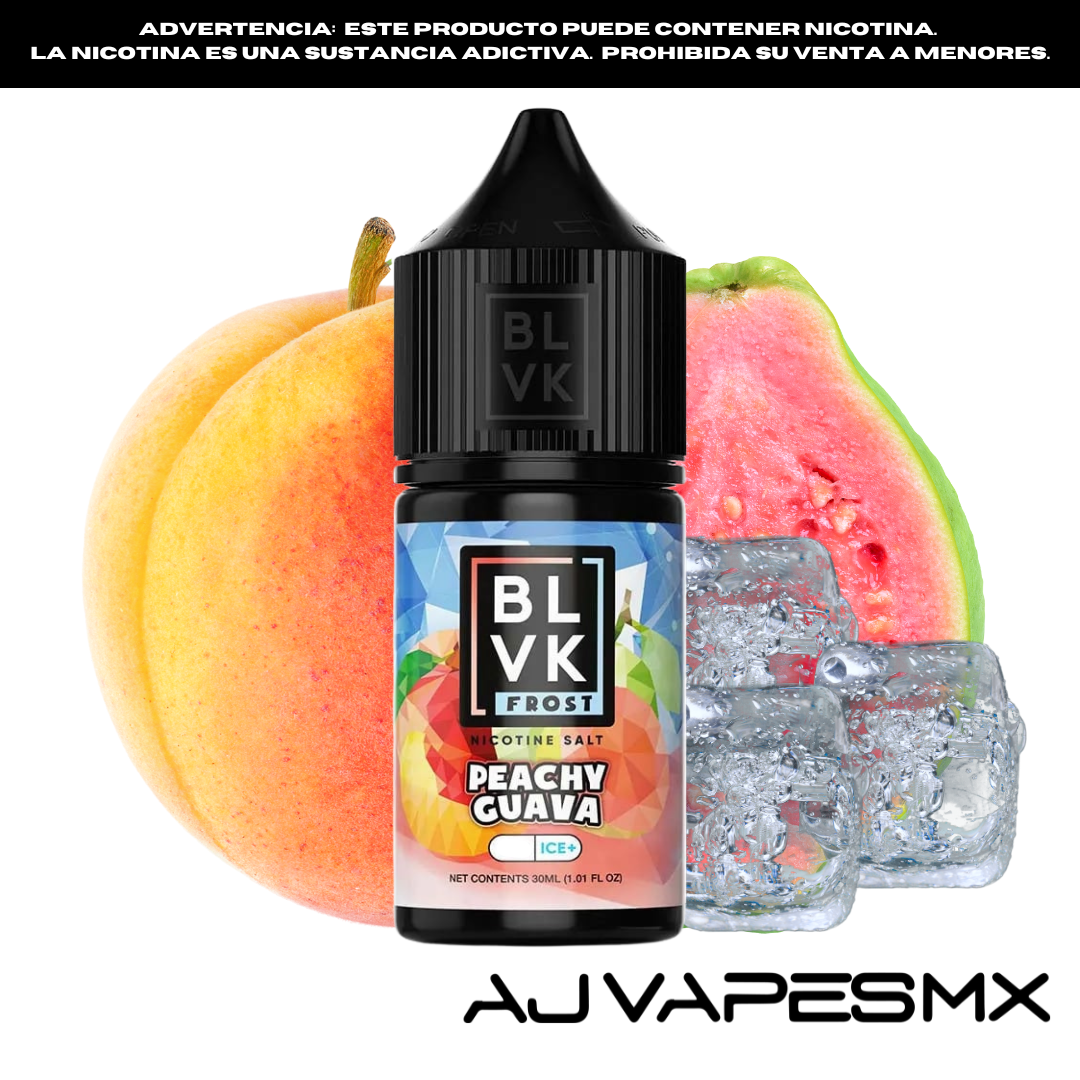 Peachy Guava Frost 30ml NicSalt | BLVK FROST SERIES