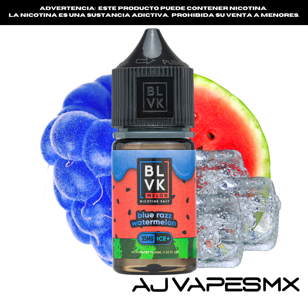 Blue Razz Watermelon 30ml NicSalt | BLVK MELON