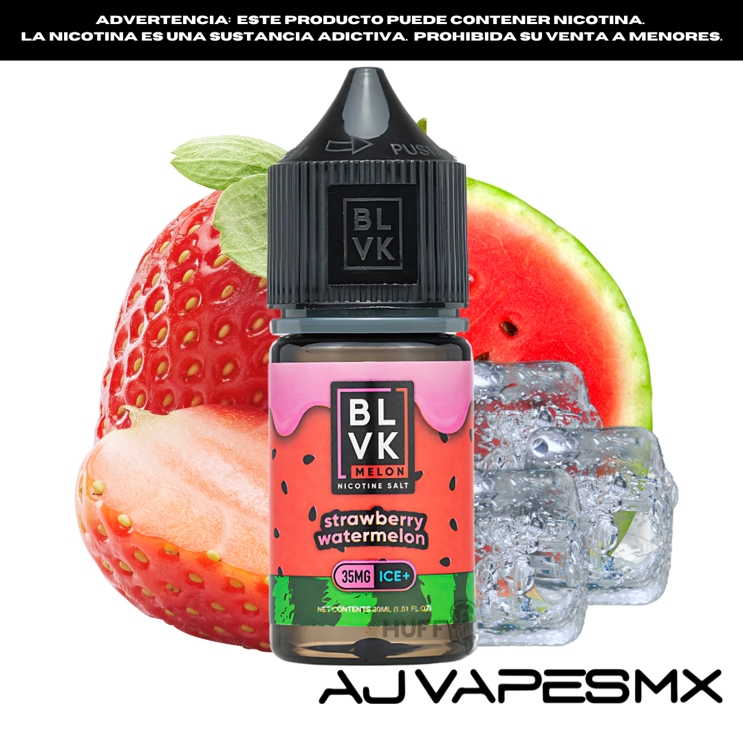 Strawberry Watermelon 30ml NicSalt | BLVK MELON