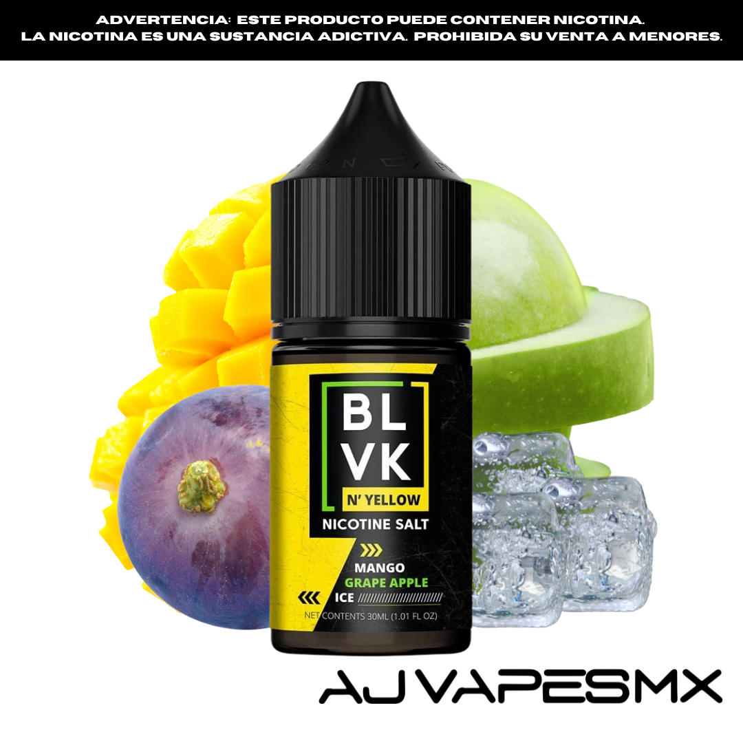 Mango Grape Apple Ice 30ml NicSalt | BLVK N´YELLOW