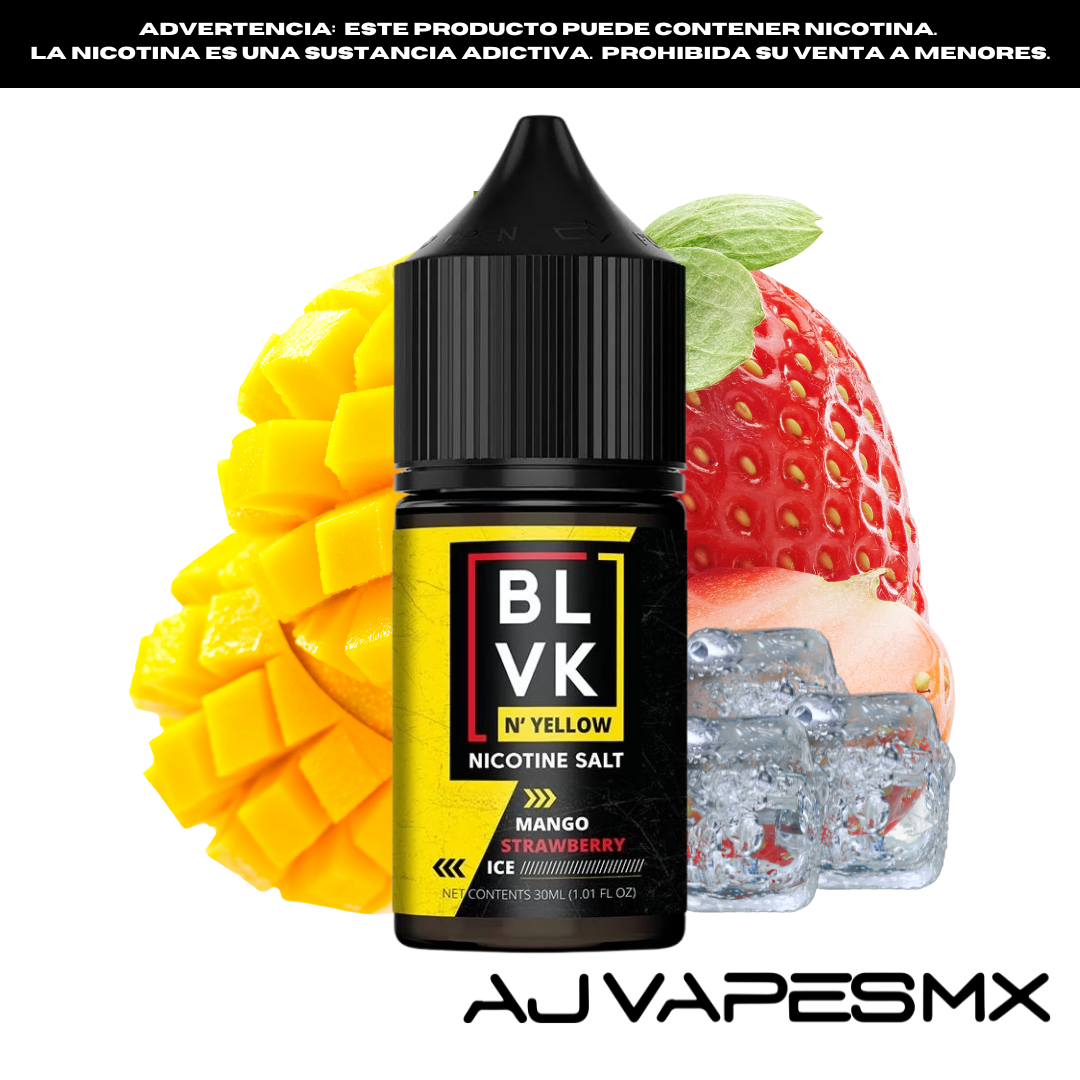 Mango Strawberry Ice 30ml NicSalt | BLVK N´YELLOW