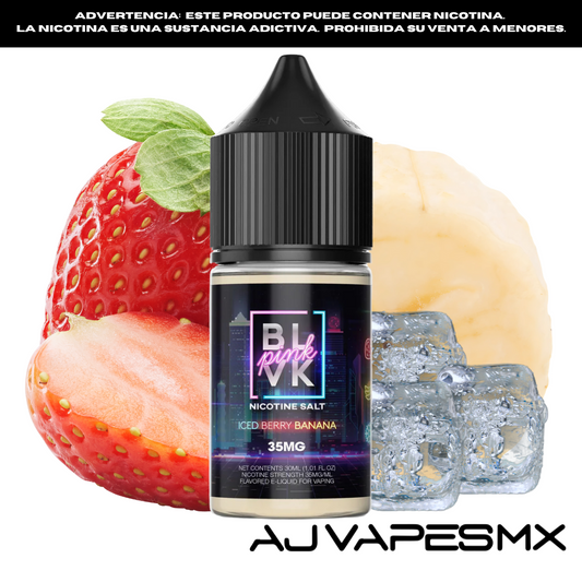 Strawberry Banana Ice 30ml NicSalt | BLVK PINK