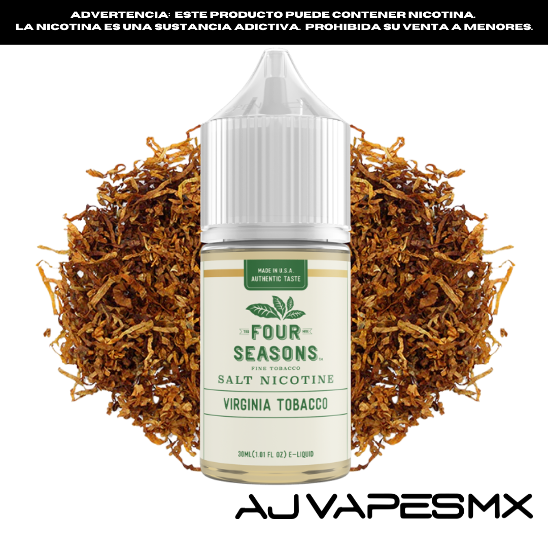 Virginia Tobacco 30ml NicSalts | FOUR SEASONS