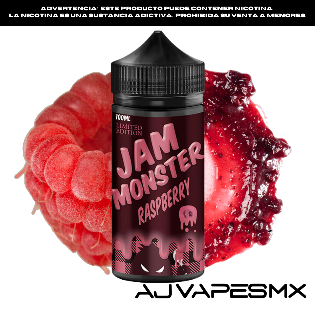 Jam Monster Raspberry 100ml | JAM MONSTER