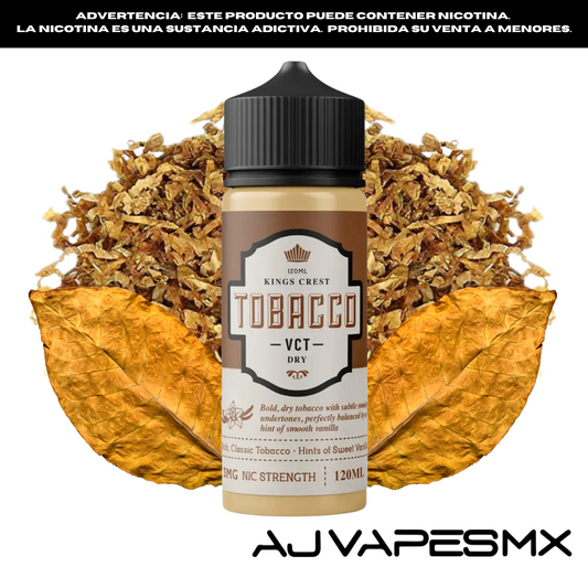 Tobacco VCT Dry 120ml | KINGS CREST