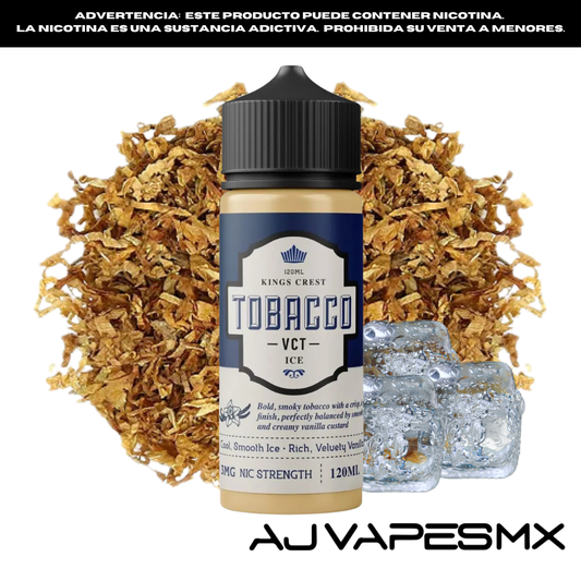 Tobacco VCT Ice 120ml | KINGS CREST