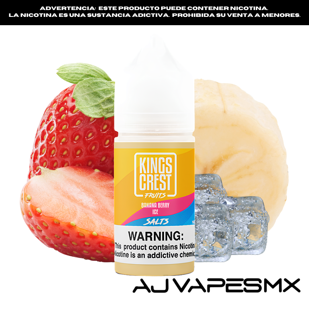 Banana Berry Ice 30ml NicSalt | KINGS CREST FRUITS