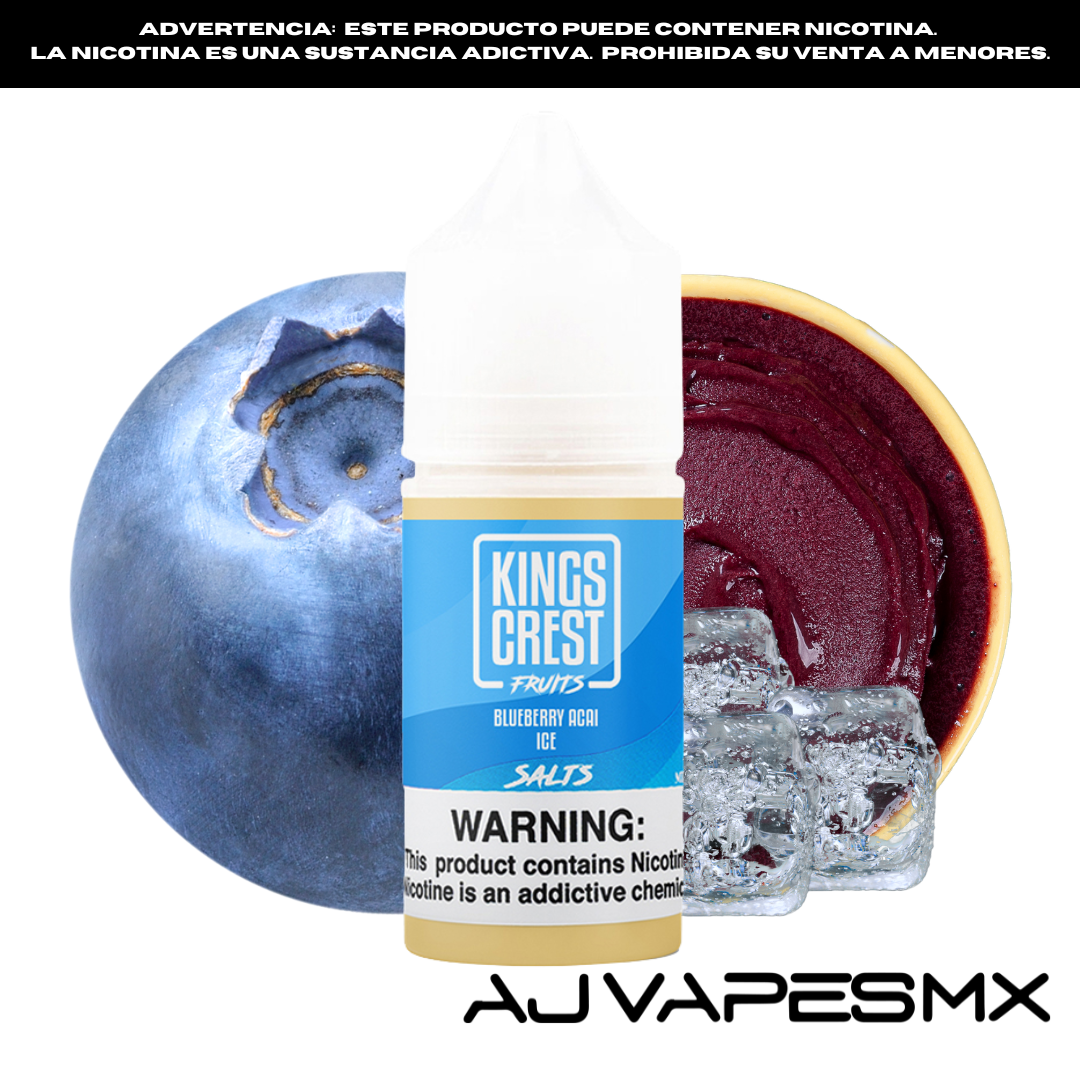 Blueberry Acai Ice 30ml NicSalt| KINGS CREST FRUITS
