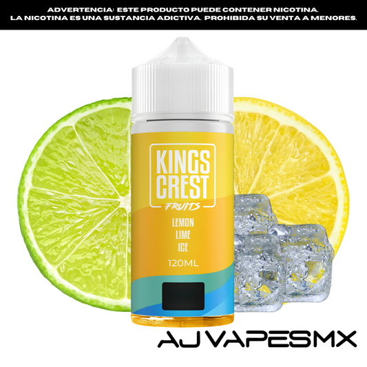 Lemon Lime Ice 120ml | KINGS CREST FRUITS