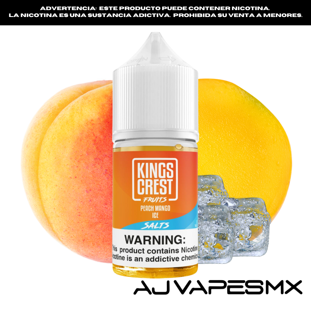 Peach Mango Ice 30ml NicSalt | KINGS CREST FRUITS
