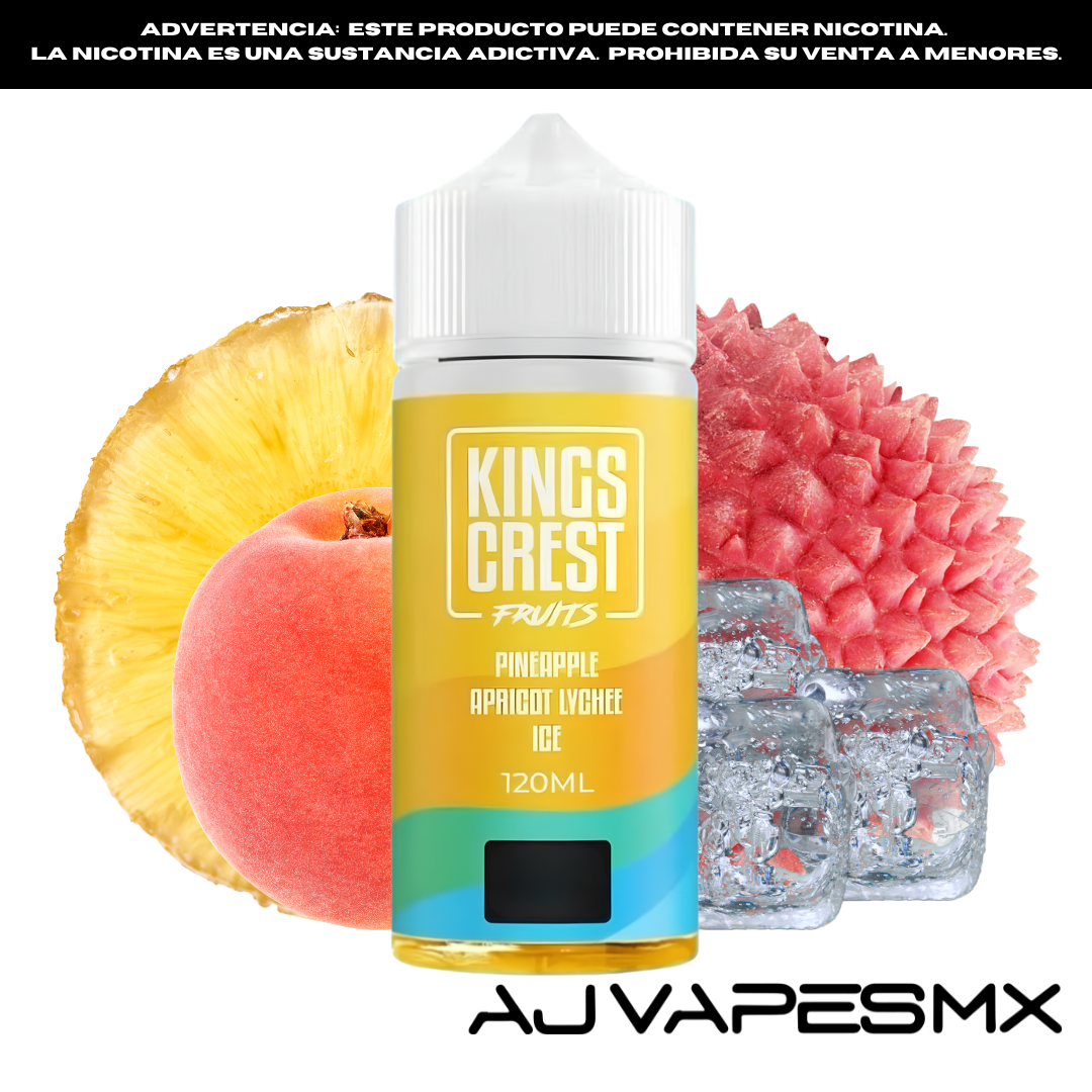 Pineapple Apricot Lychee Ice 120ml | KINGS CREST FRUITS