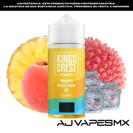 Pineapple Apricot Lychee Ice 120ml | KINGS CREST FRUITS
