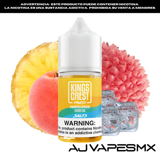 Pineapple Apricot Lychee Ice 30ml NicSalt | KINGS CREST FRUITS