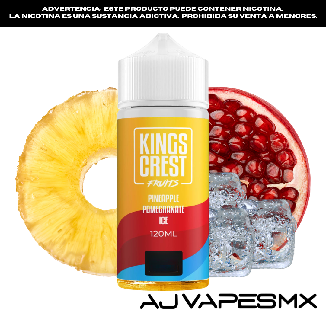 Pineapple Pomegranate Ice 120ml | KINGS CREST FRUITS
