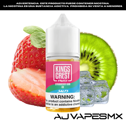 Strawberry Kiwi Ice 30ml NicSalt | KINGS CREST FRUITS