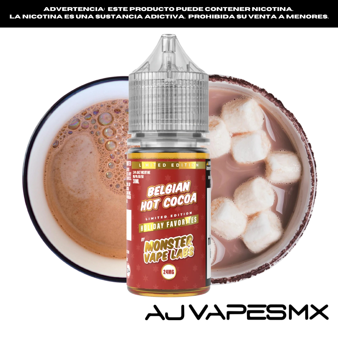 Belgian Hot Cocoa 30ml NicSalt | MONSTER LABS HOLIDAY