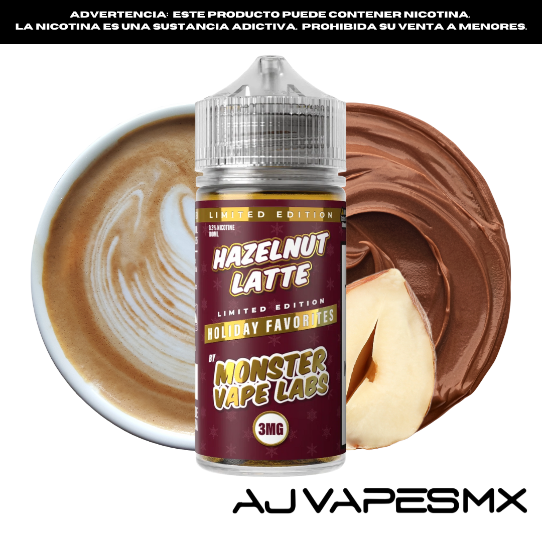 Hazelnut Latte 100ml | MONSTER LABS HOLIDAY