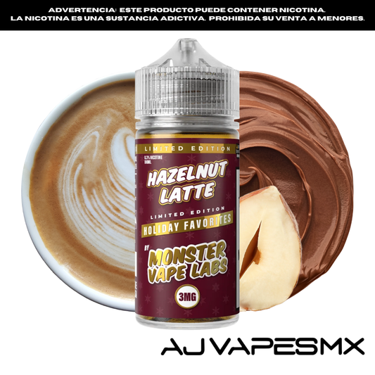 Hazelnut Latte 100ml | MONSTER LABS HOLIDAY