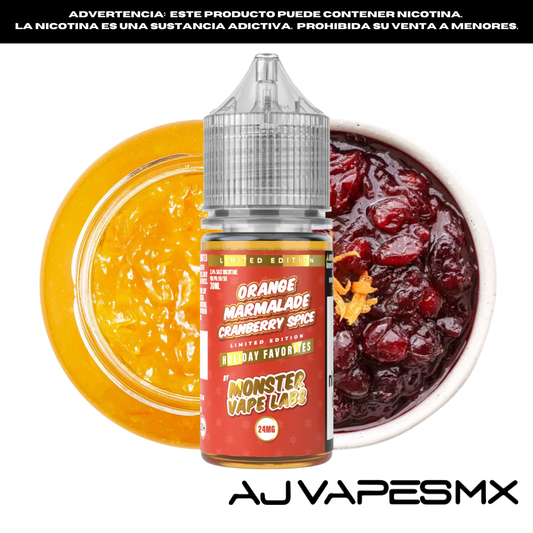 Orange Marmalade Cranberry Spice 30ml NicSalt | MONSTER LABS HOLIDAY